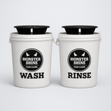 Detailing Wash and Rinse Buckets & Grit Guards Kit