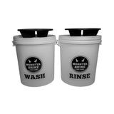 Monstershine Wash and Rinse Buckets  Grit Guards Kit - Monstershine Car  Care