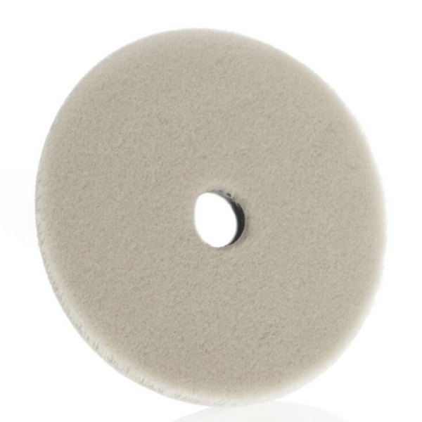 Pro Micro Wool Polishing Pad White Heavy Cut 140mm