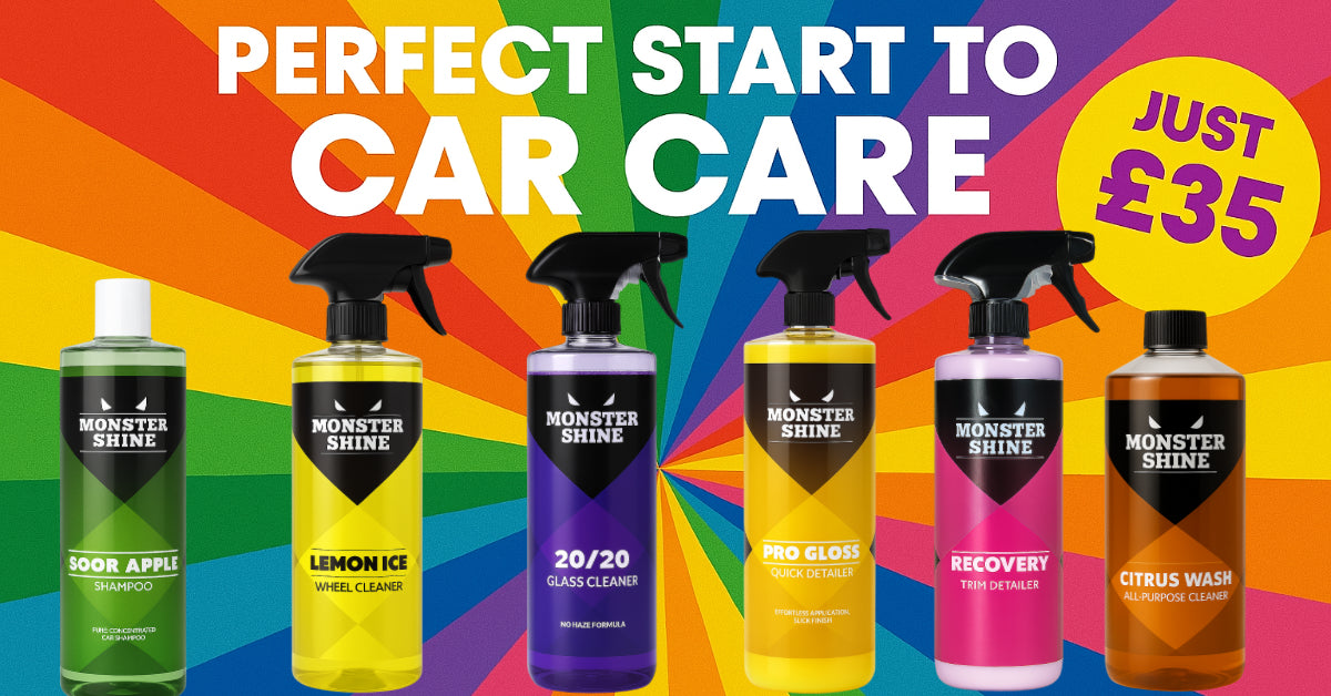 The monstershine starter kit everything you need keep your car clean